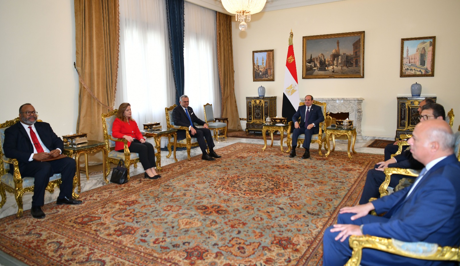 السيسي يستقبل كبير مستشاري ترامب للشئون العربية والأفريقية.. فيديووصور
