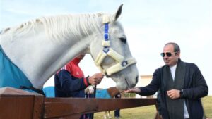 مشاهد من تفقد السيسي الطابور الصباحي للياقة البدنية والفروسية بالأكاديمية العسكرية
