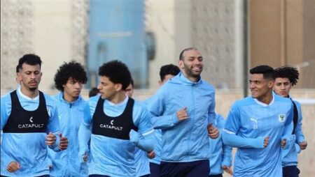 المصري يواصل استعداداته لمواجهة زد إف سي في كأس مصر