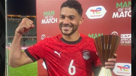 ياسر إبراهيم رجل مباراة مصر وبنين