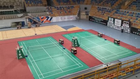 صالة نادي النادي تتزين لاستضافة بطولة مصر الدولية البارالمبية للريشة الطائرة