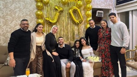 عمر العربي وجنى هاني أبطال الجمباز يحتفلان بخطوبتهما