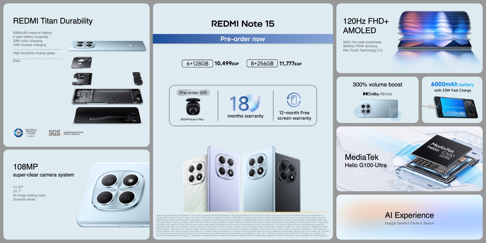 شاومي تطلق سلسلة REDMI Note 15 رسميًا في مصر 2 شاومي تطلق سلسلة REDMI Note 15 رسميًا في مصر
