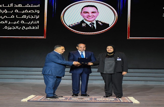 25 صورة ترصد حفل عيد الشرطة الـ74 وتكريم السيسي لأسر الشهداء وقيادات الداخلية