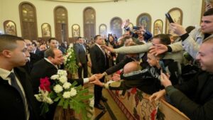 10 صور ترصد مشاركة السيسي فى احتفال الأقباط بعيد الميلاد المجيد