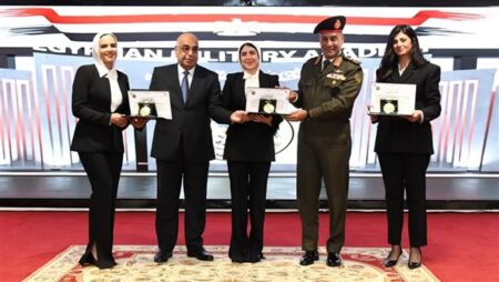 تخرج الدورة الرابعة للمعينين بالهيئات القضائية من الأكاديمية العسكرية المصرية.. شاهد