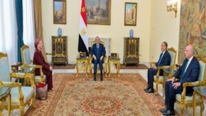 تفاصيل لقاء السيسي بالأمينة التنفيذية لاتفاقية الأمم المتحدة لمكافحة التصحر