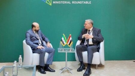 وزير البترول والثروة المعدنية يلتقي نظيره السوري