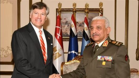 وزير الدفاع يلتقى نائب وزير الخارجية الأمريكى.. صور