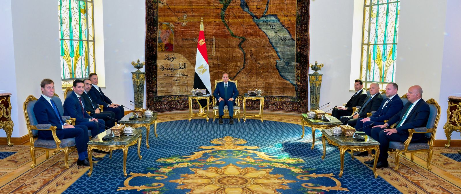 السيسي يستقبل وفد فيفا ضمن المحطة الثانية للجولة الترويجية لكأس العالم.. فيديو