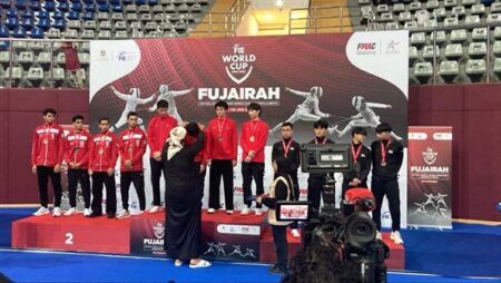 منتخب سلاح الشيش للناشئين يفوز بفضية كأس العالم بالفجيرة منتخب سلاح الشيش للناشئين يفوز بفضية كأس العالم بالفجيرة