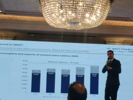 الأهلي فاروس: نمو 7% للمبيعات المحلية للأسمنت مقابل انخفاض التصدير في 2026