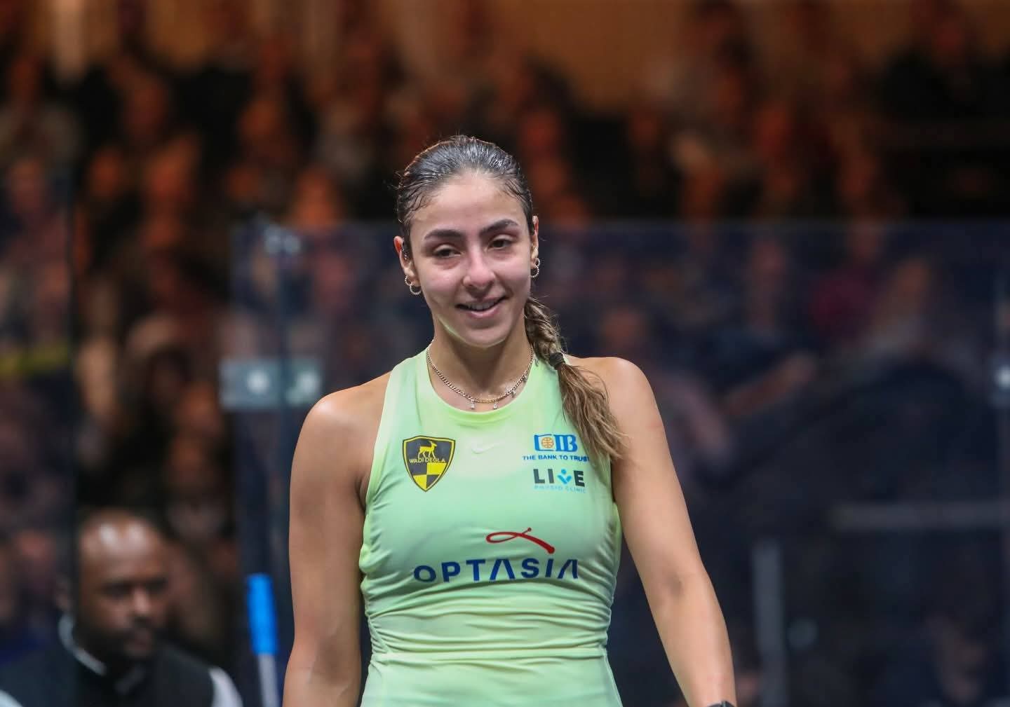 بعد مباراة ماراثونية.. هانيا الحمامي تتأهل إلى نهائي بطولة سبروت للأبطال 2026 للإسكواش