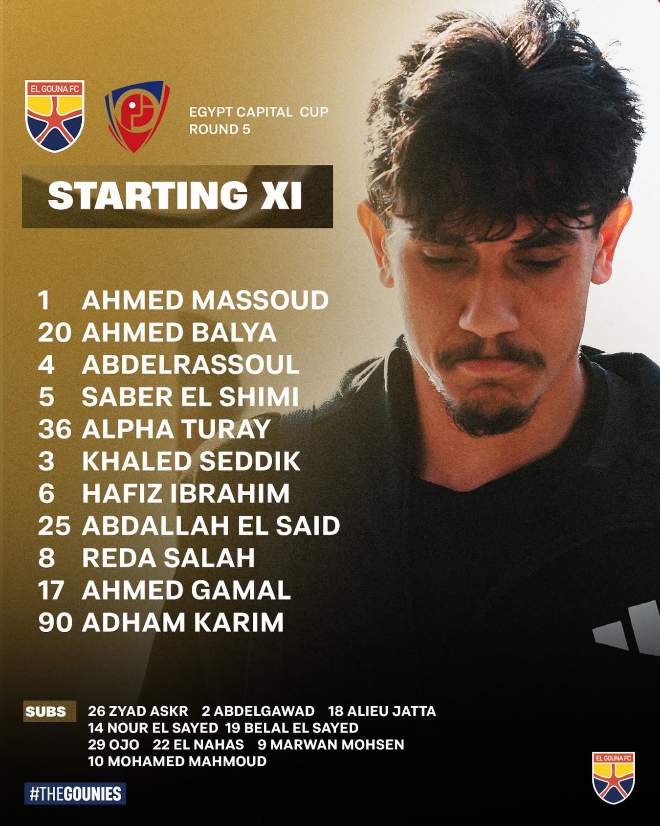 تشكيل الجونة لمواجهة بتروجت في كأس عاصمة مصر