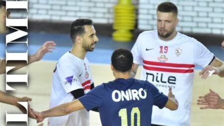 طائرة الزمالك تفوز على دجلة بنتيجة 3 - 0 فى الدور قبل النهائي لبطولة الدوري