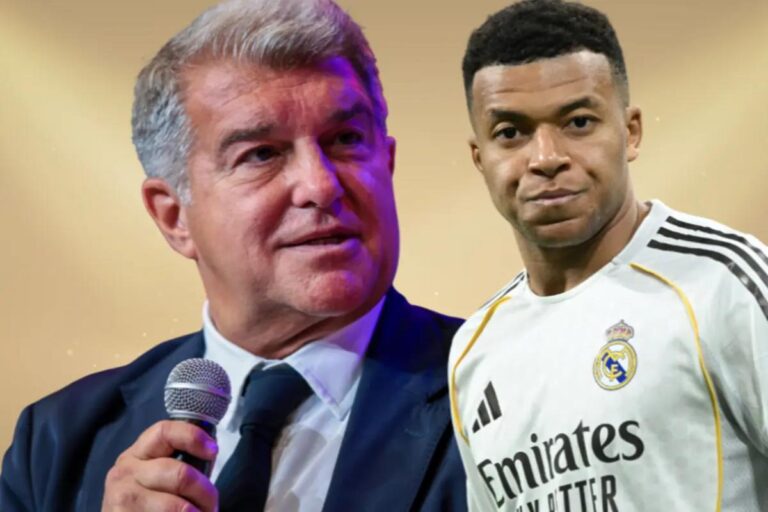 فيديو | لابورتا يسخر من مبابي ويشعل أزمة جديدة مع ريال مدريد فيديو | لابورتا يسخر من مبابي ويشعل أزمة جديدة مع ريال مدريد