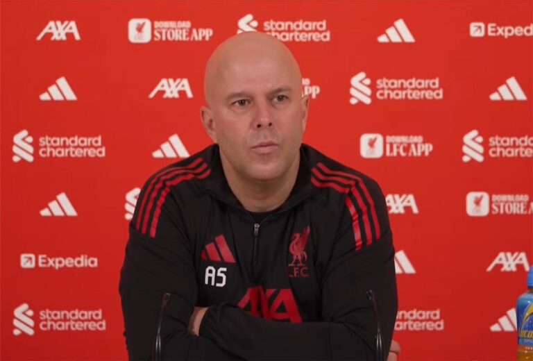 سلوت يكشف موقف المصابين من مباراة مانشستر سيتي.. ويؤكد: لن نهاجمهم