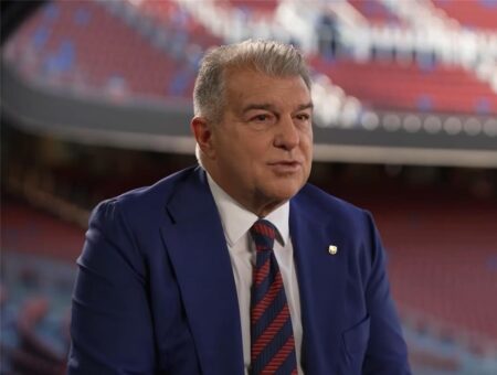لابورتا يتحدث عن الانسحاب من دوري السوبر ليج ومهمة فليك وعلاقة ريال مدريد مصدر الإزعاج
