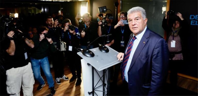 لابورتا: برشلونة سيتوج بالدوري لامتلاكه كنز.. والفوز على ريال مدريد ممتع لابورتا: برشلونة سيتوج بالدوري لامتلاكه كنز.. والفوز على ريال مدريد ممتع