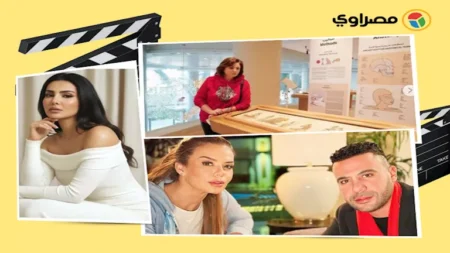 ياسمين عبدالعزيز أنيقة و"بوستر" برنامج فيفي عبده في رمضان.. لقطات نجوم الفن