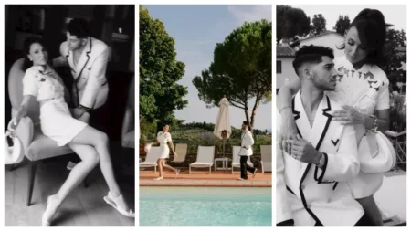 "لقطات رومانسية".. إميلي شاه ومينا مسعود يحتفلان بعيد الحب (صور)