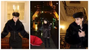 بسمة بوسيل تتألق في باريس.. إطلالة شتوية تخطف الأنظار أمام برج إيفل