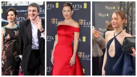 19 صورة لنجوم هوليوود على ريد كاربت حفل بافتا 2026