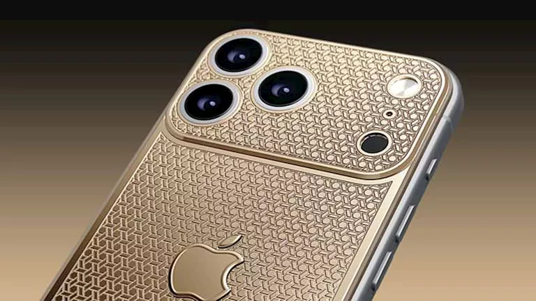 9 صور لهاتف آيفون 17 المصنوع من الذهب وسعره يتخطى 4 ملايين جنيه 9 صور لهاتف آيفون 17 المصنوع من الذهب وسعره يتخطى 4 ملايين جنيه