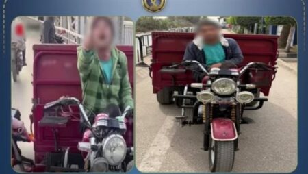 ضبط سائق "تروسيكل" هدد مواطنا أثناء سيره عكس الاتجاه بالقليوبية