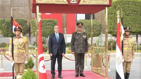 وزير الدفاع يلتقى وزير الدفاع الوطنى للجمهورية التونسية.. شاهد