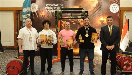 مصر تحصد 43 ميدالية في أول أيام بطولة كأس العالم للقوة البدنية