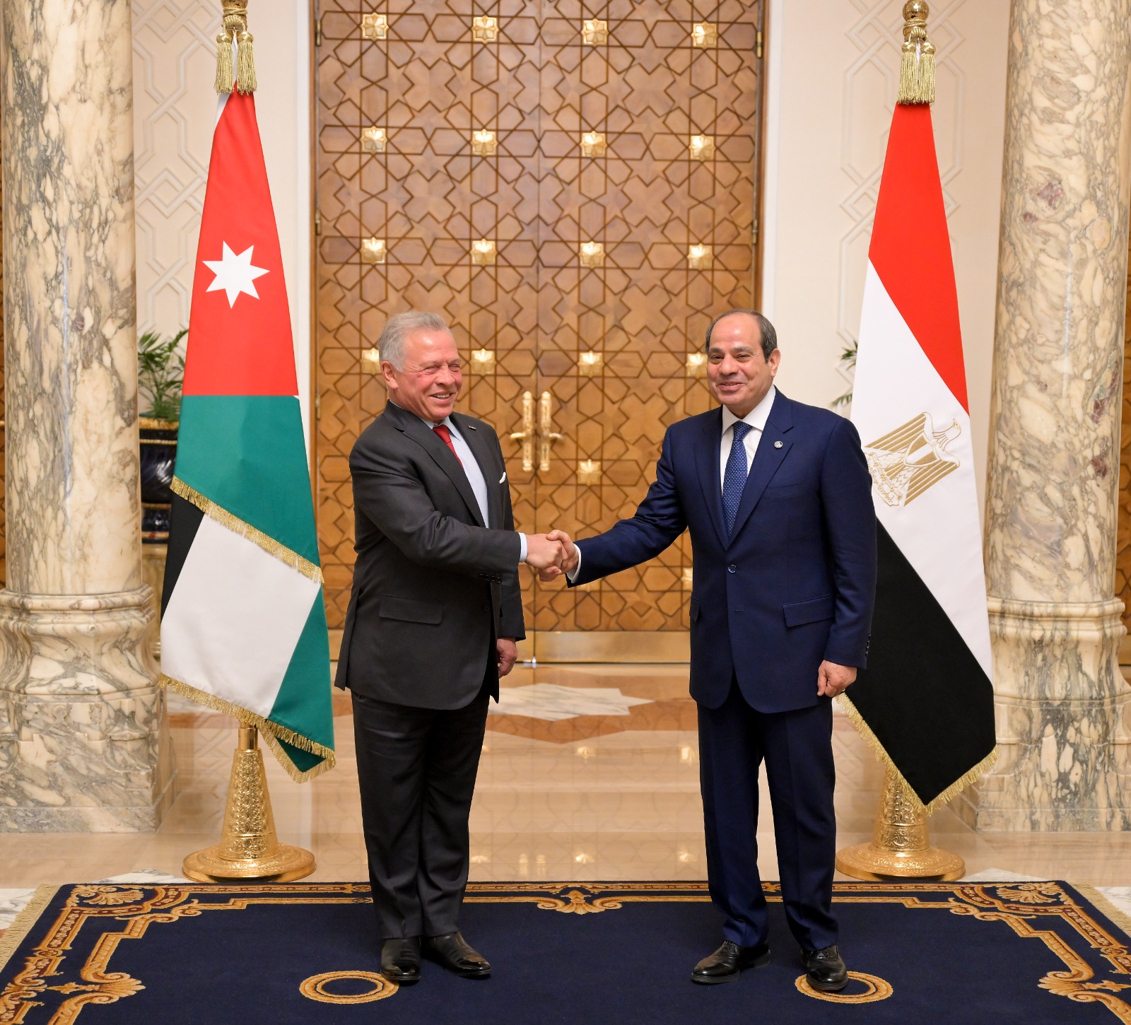 مباحثات مصرية أردنية بالقاهرة.. السيسي والملك يؤكدان ضرورة التنفيذ الكامل لاتفاق غزة.. تنفيذ خطة ترامب للسلام.. سرعة البدء في إعادة الإعمار