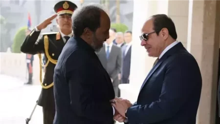 انطلاق القمة المصرية الصومالية بقصر الاتحادية