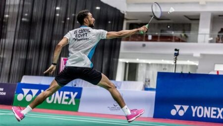 أدهم حاتم يتوج بذهبية بطولة أفريقيا للريشة الطائرة ببتسوانا