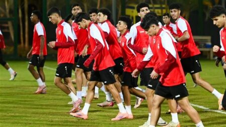 منتخب العراق مواليد 2007 يؤدي مرانه الأول استعدادًا لمواجهة مصر وديًا