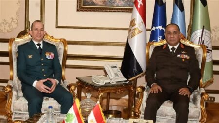 وزير الدفاع يلتقى قائد الجيش اللبناني.. صور