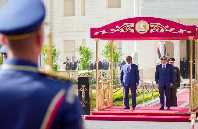 تفاصيل زيارة رئيس الصومال لقصر الاتحادية ولقاء السيسي.. صور