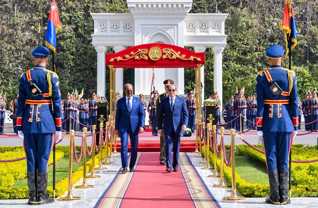 تفاصيل زيارة رئيس الصومال لقصر الاتحادية ولقاء السيسي.. صور