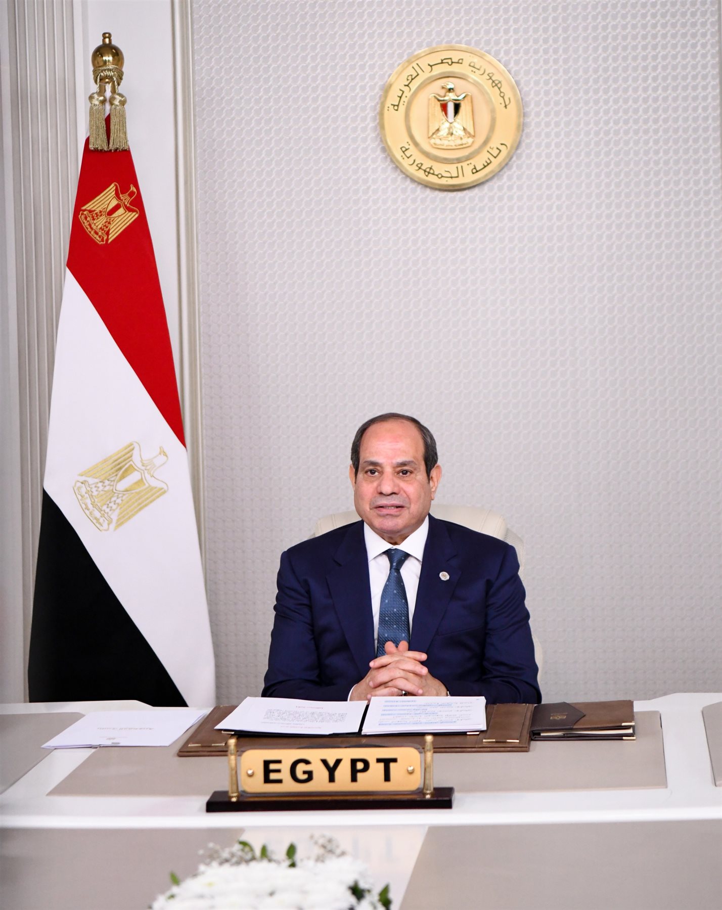 السيسي يستعرض أولويات ونجاحات الرئاسة المصرية لـ النيباد (فيديو)