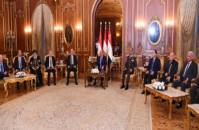 حفل إفطار القوات المسلحة بحضور السيسي (فيديو)