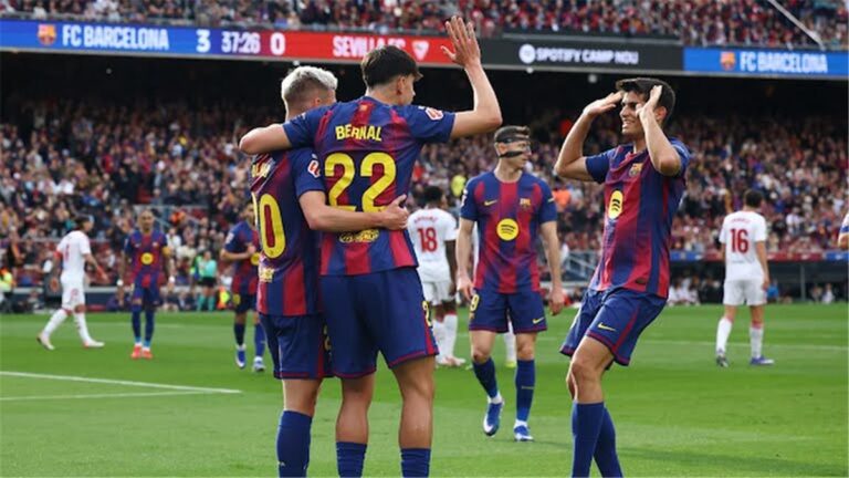موعد مباراة برشلونة القادمة بعد الفوز على إشبيلية في الدوري الإسباني موعد مباراة برشلونة القادمة بعد الفوز على إشبيلية في الدوري الإسباني
