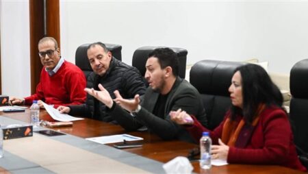 بدء الاجتماع الطارىء لاتحاد الكرة بحضور جميع أعضاء مجلس الإدارة بدء الاجتماع الطارىء لاتحاد الكرة بحضور جميع أعضاء مجلس الإدارة