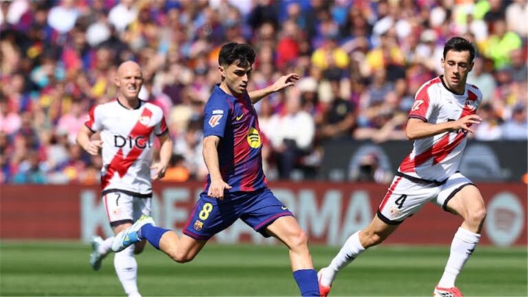 ترتيب الدوري الإسباني بعد فوز برشلونة على رايو فاليكانو