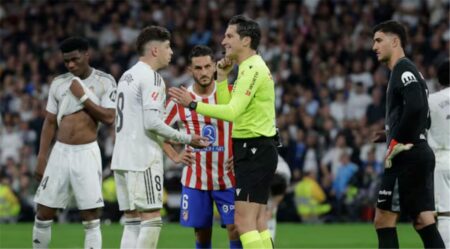 قناة ريال مدريد تهاجم حكم مباراة أتلتيكو مدريد: حاول الإضرار بنا وليس إفساد الديربي قناة ريال مدريد تهاجم حكم مباراة أتلتيكو مدريد: حاول الإضرار بنا وليس إفساد الديربي
