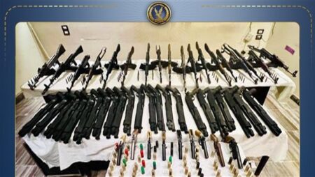 الداخلية تضبط نصف طن مخدرات و104 قطع سلاح بقيمة 81 مليون جنيه