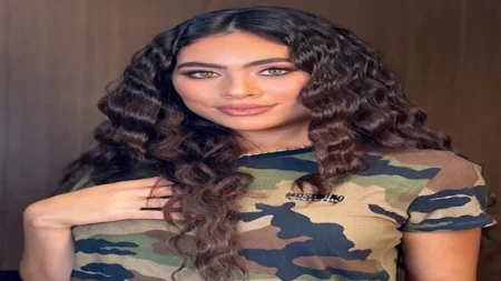 هاجر أحمد تخطف الأنظار بإطلالة مخملية جذابة