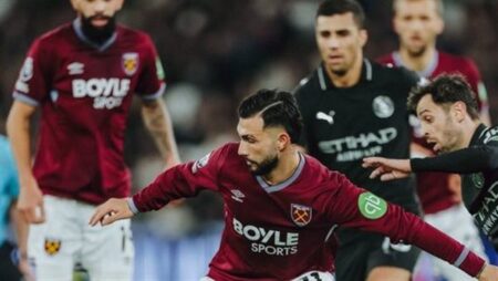 مانشستر سيتي يتعادل مع وست هام ويقرب أرسنال إلى لقب الدوري