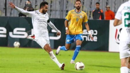 أحمد أيمن منصور يحصد جائزة رجل مباراة المصري والإسماعيلي