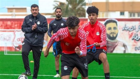 تدريبات استشفائية لمنتخب الناشئين بعد الفوز على تونس
