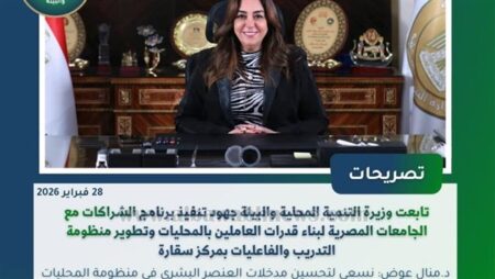 إطلاق الرؤية الاستراتيجية للتنمية المحلية المتكاملة 2040 الاثنين المقبل